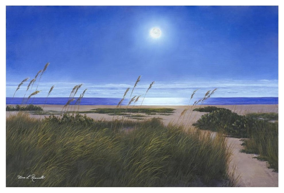 "Blue Moon" Digital Paper Print by Diane Romanello, 20"x14"