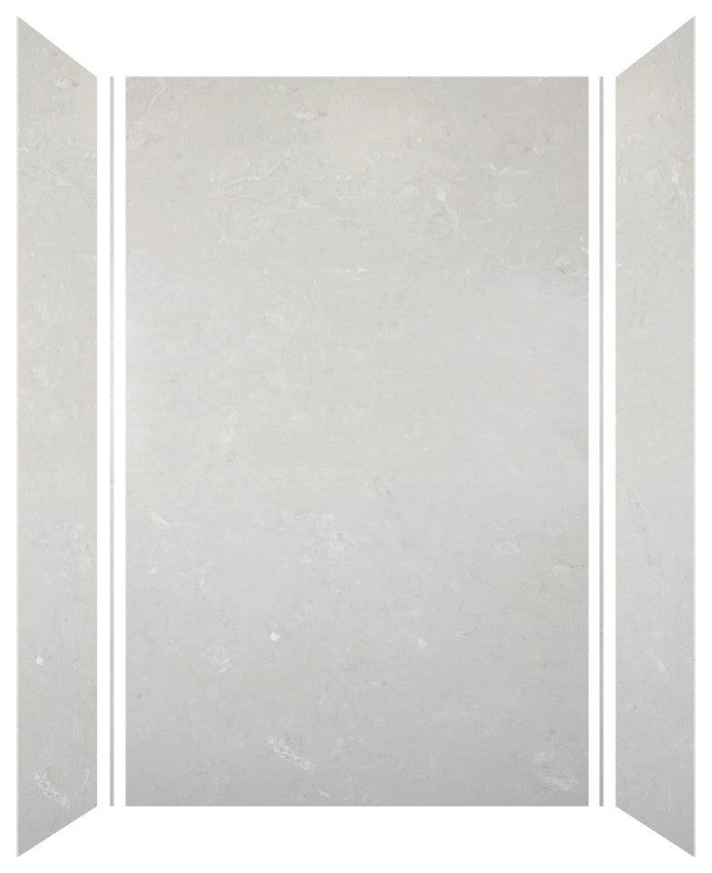 Transolid SaraMar 60"x36"x96" 3-Piece Shower Wall Kit, Lunar Velvet