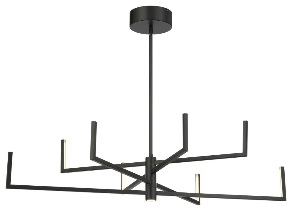 George Kovacs Articular LED Chandelier, Coal