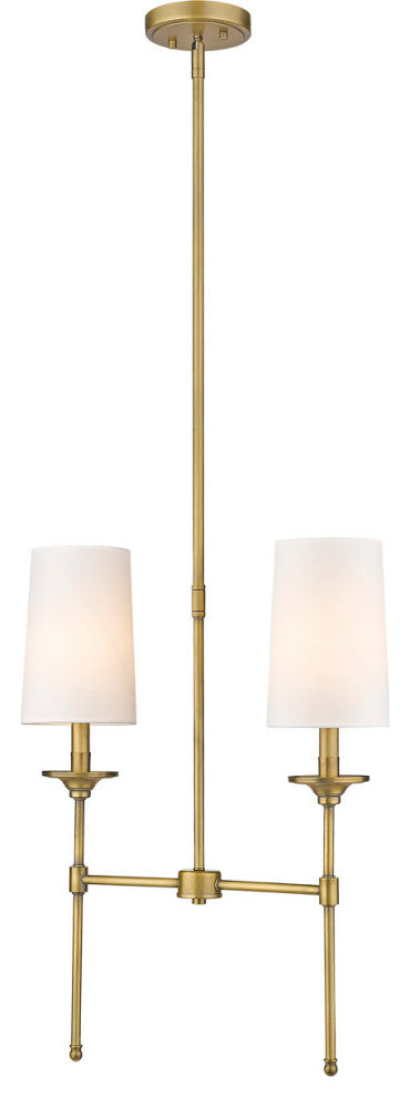 Zlite 3033-2L-RB 2-Light Island, Off White