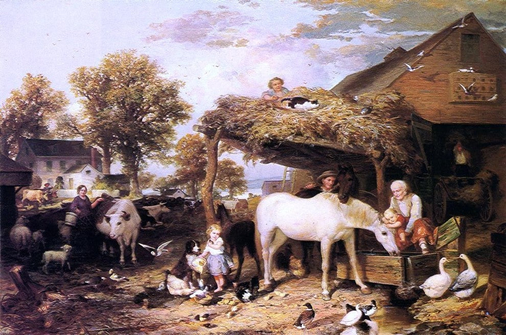 Jasper John Home on the Farm, 18"x27" Wall Decal