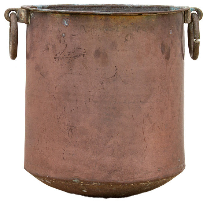 Indian Antique Rose Copper Storage Pot