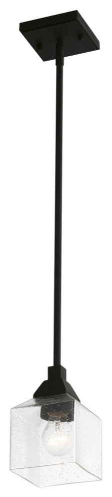 Aragon 1 Light Black Mini Pendant
