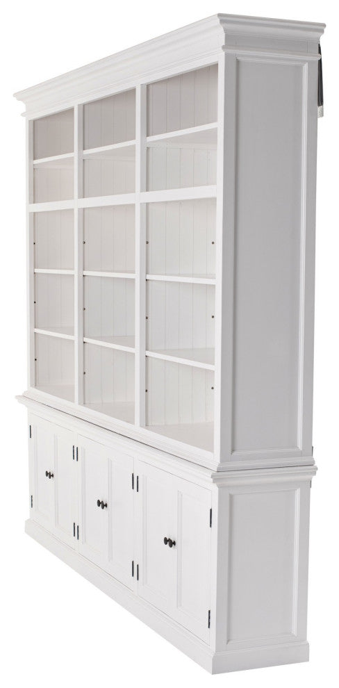 Classic White Triple-Bay Hutch Unit