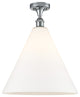 Innovations 516-1C-PC-GBC-161-LED 1 Light Semi-Flush Mount, Polished Chrome