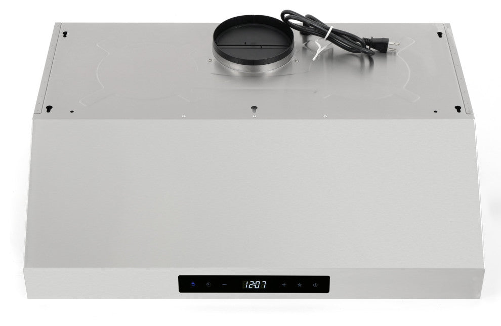 30" Gas Range 4 Piece Stainless Steel Package Range Hood Dishwasher Refrigerator