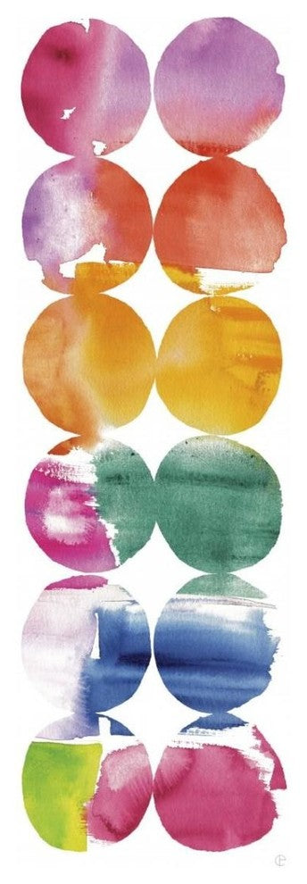 "Spring Dots Panel II" Digital Paper Print by Elyse DeNeige, 14"x38"