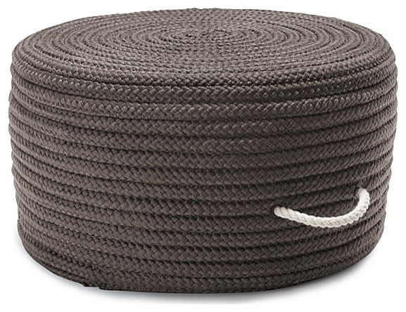 Colonial Mills Pouf Simply Home Solid Pouf Gray Round
