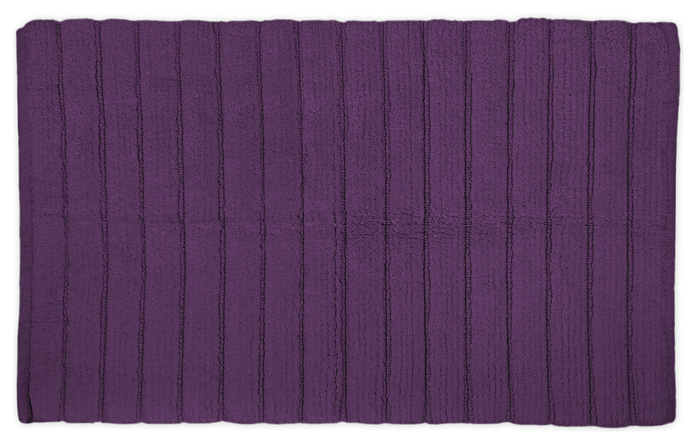 Eggplant Ribbed Rug, 17"x24"