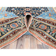 Light Blue Soft Wool Hand Knotted Serapi Heriz Design Rug, 9'0"x11'10"