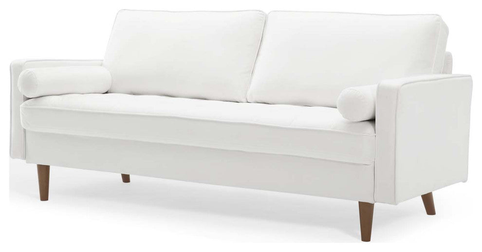 Sofa, Velvet, White, Modern, Living Lounge Room Hotel Lobby Hospitality