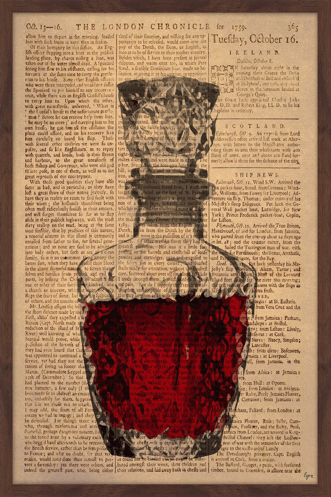 "Rose Wine" Framed Painting Print, 24"x36"