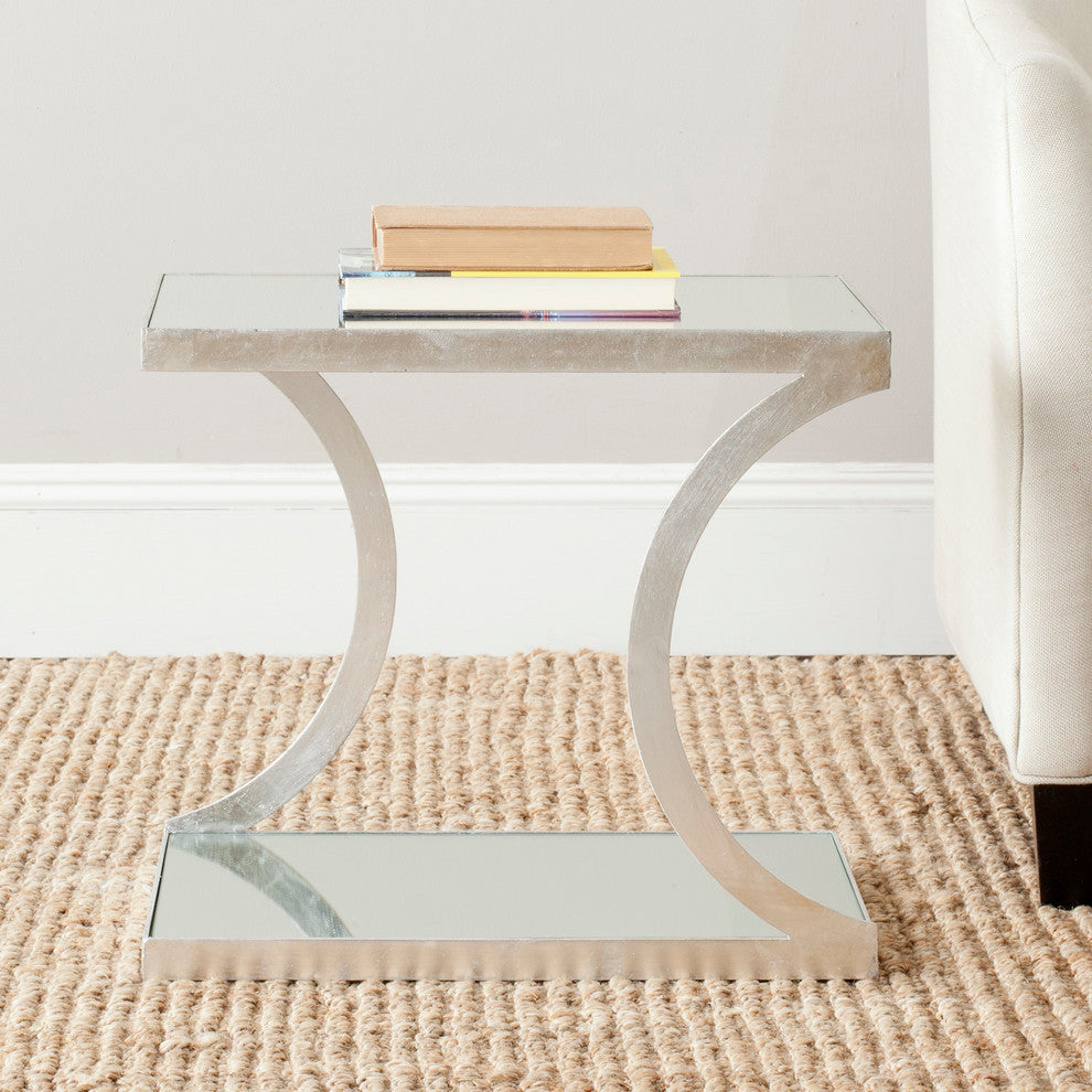 Safavieh Sullivan Accent Table, Silver, Mirror Top