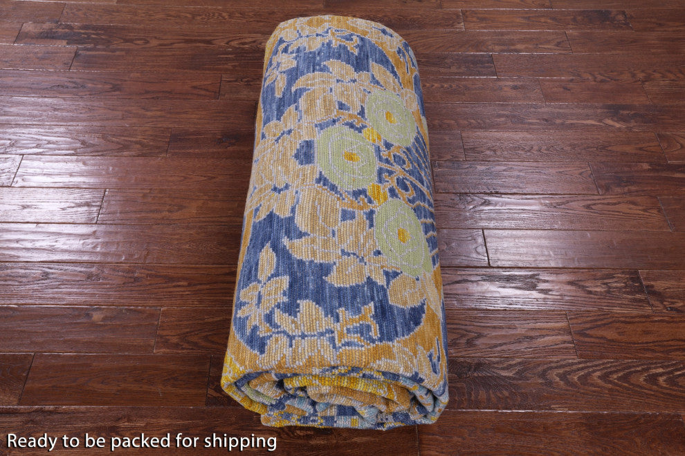 William Morris Hand Knotted Wool Rug 10' 0" X 13' 9" - Q13449