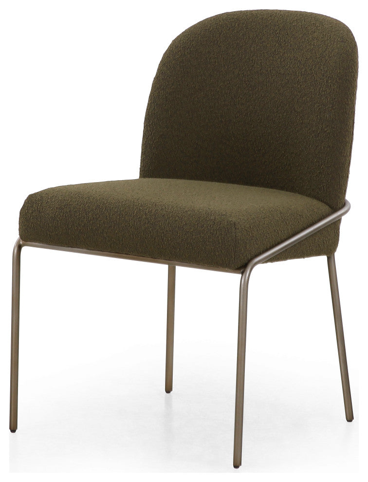 Astrud Dining Chair-Fiqa Boucle Olive