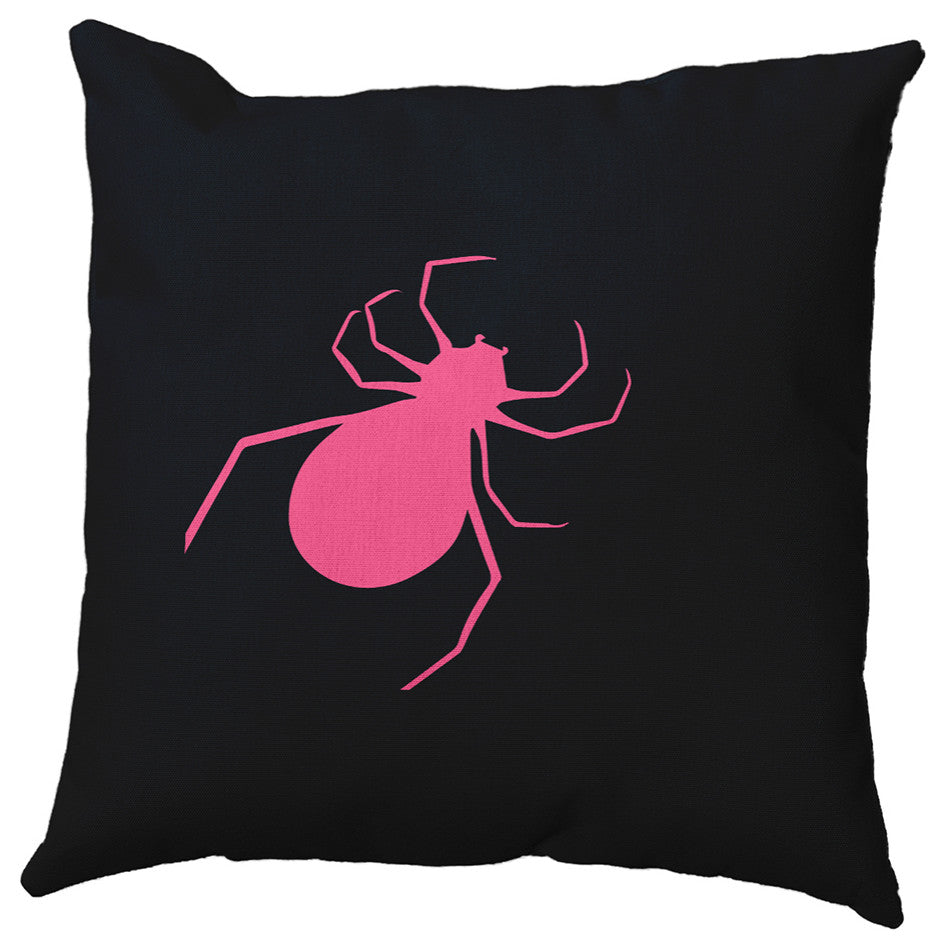 Halloween Spiders Accent Pillow, Tickled Pink, 26"x26"