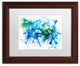 Hello Angel ''Splatters 1'' Art, Wood Frame, White Mat, 14x11