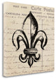 "Fleur De Lis II" By Sabine Berg, Giclee Print on Gallery Wrap Canvas