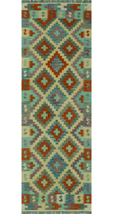 Sangat Kilim Raedleah Rust/Blue Runner, 2'7x7'11
