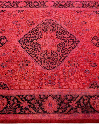 Overdyed, One-of-a-Kind Hand-Knotted Area Rug Pink, 5'1"x7'8"