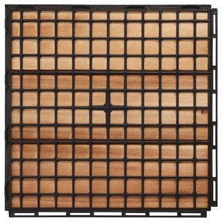 Safavieh Outdoor Manila Wooden Floor Tile- 3 Slats-Acacia Natural