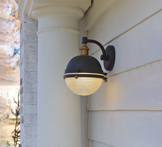 Maxim 10182 Portside 1 Light 11" Tall Outdoor Wall Sconce - Oil Rubbed Bronze /
