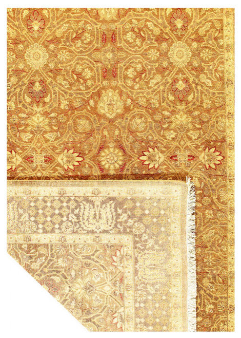 Fine Hand Knotted Pak Persian Tabriz Design 6'1''x9'3''
