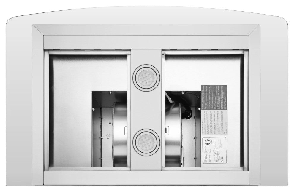 Blue Ocean 30" RHKQ2 Tempered Glass Stainless Steel Wall Mount Range Hood