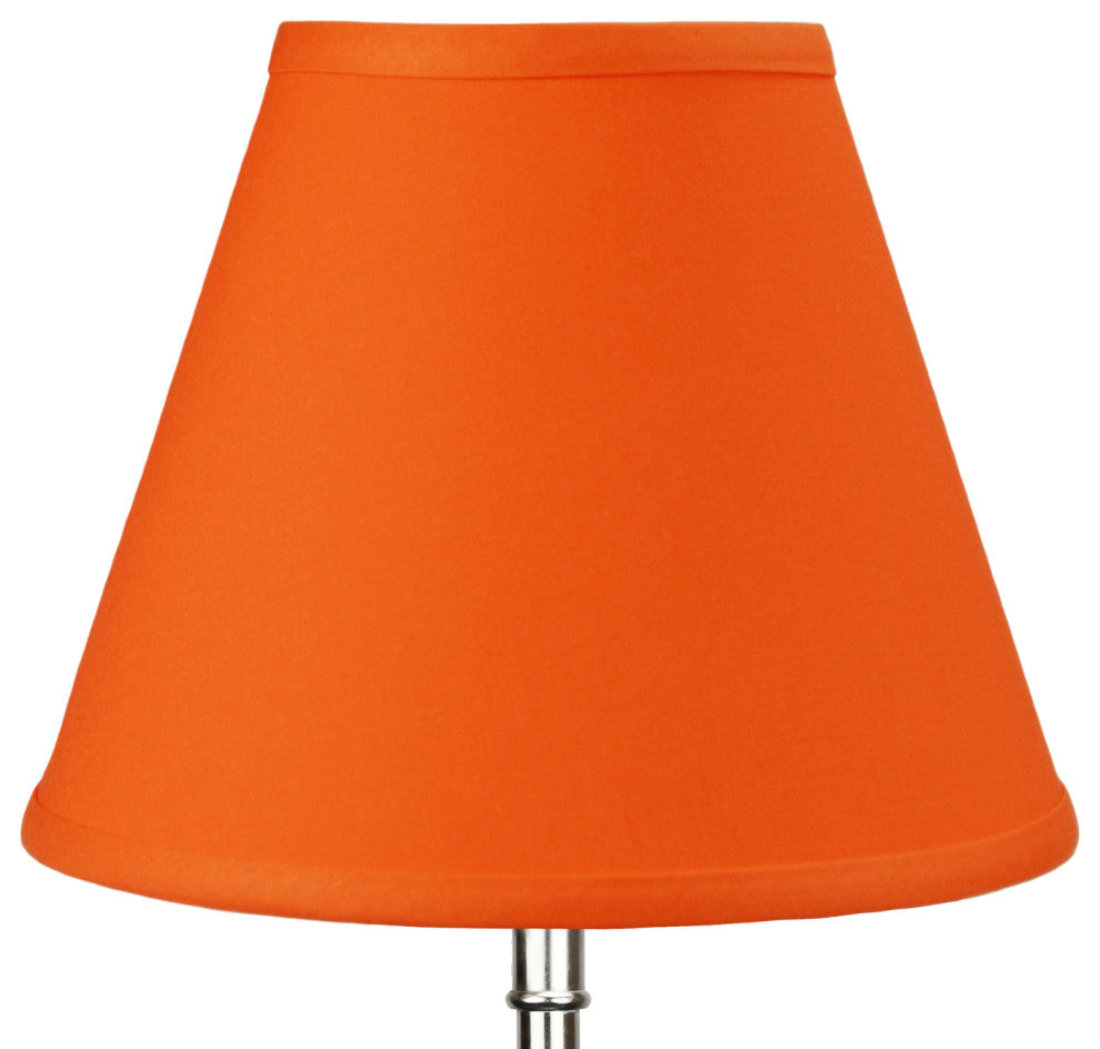 Fenchel Shades 5"x10"x8" Uno Attachment Empire Lamp Shade, Linen Carrot