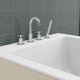 Prima 4 Widespread Bathtub Faucet Set, Chrome