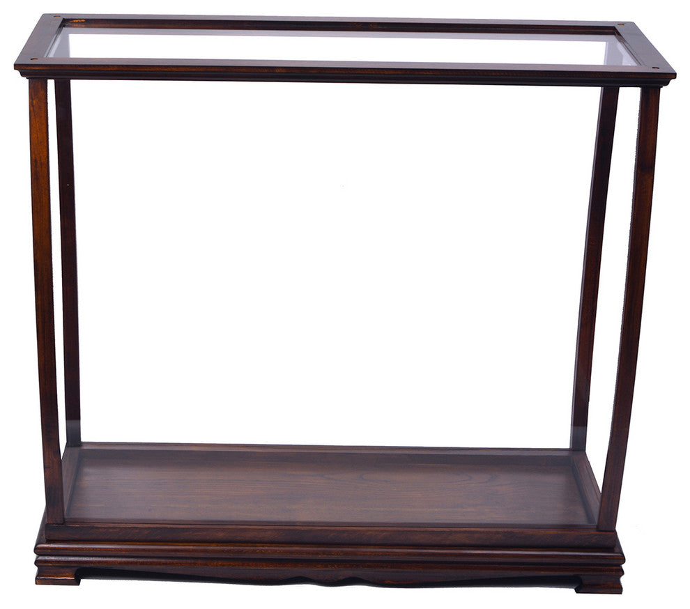 Display Case for Midsize Tall Ship Classic Brown