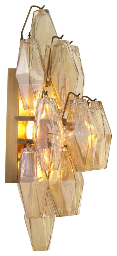 Diamond Amber Glass Wall Lamp | Eichholtz Benini