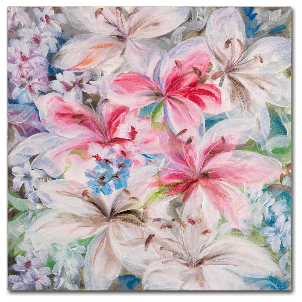 ''Lily Patch'' Canvas Art by Li Bo