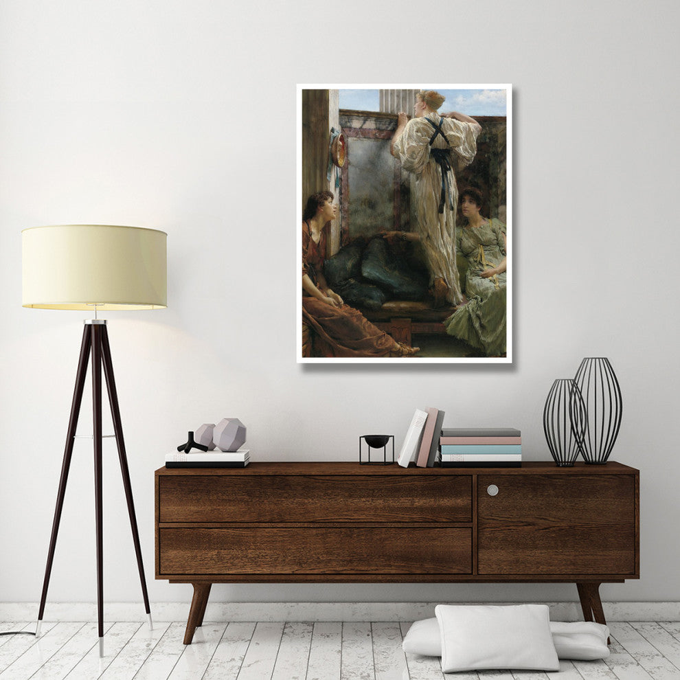 "Who Is It?, 1863" Digital Paper Print by Sir Lawrence Alma-Tadema, 38"x50"