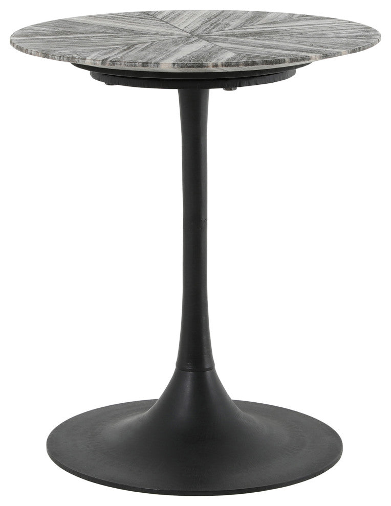 Contemporary Nyles Marble Accent Table - Multicolor