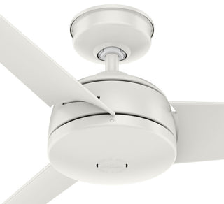 Hunter 52" Trimaran Fresh White Wet Rated Ceiling Fan With Wall Control