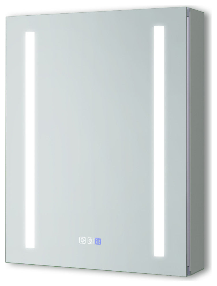 20" Aluminum Surface Mount Medicine Cabinet, Mirrors and Shelves