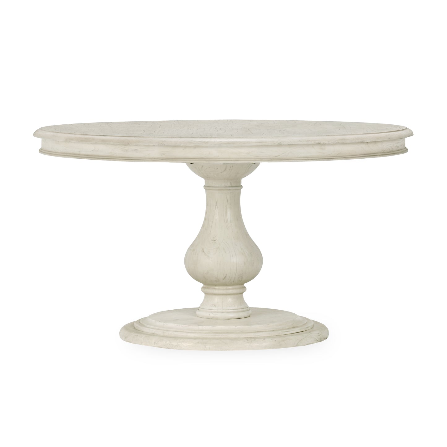 The Adrienne Dining Table, 54", Warm Gray, French Country, Round