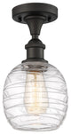 Innovations 516-1C-OB-G1013 1-Light Semi-Flush Mount, Oil Rubbed Bronze