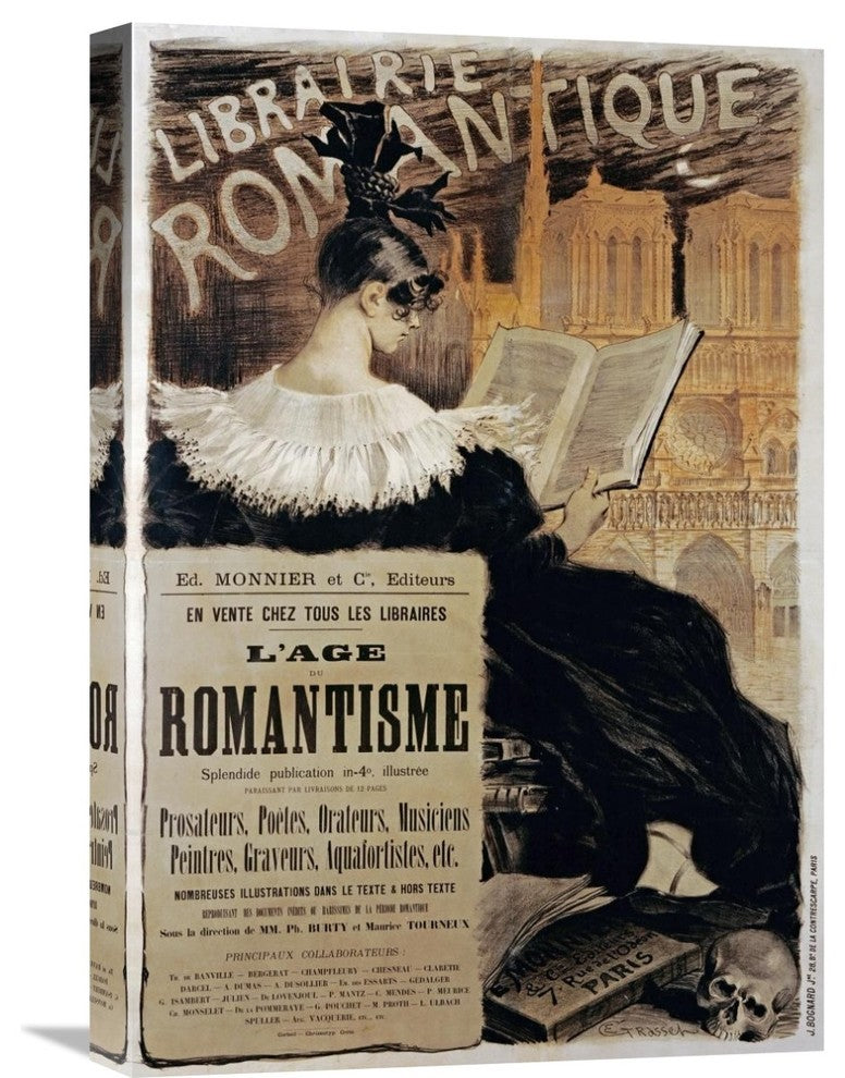 "Librairie Romantique" Artwork, 15" x 22"