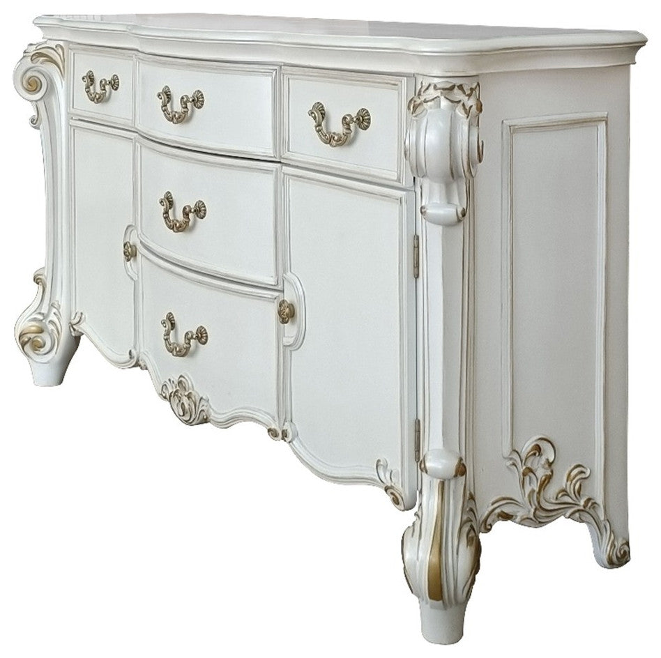 ACME Vendome Dresser in Antique Pearl Finish