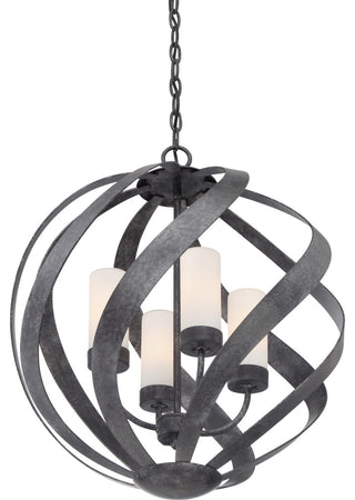 Quoizel BMS2820 Blacksmith 4 Light 20"W Multi Light Pendant - Old Black