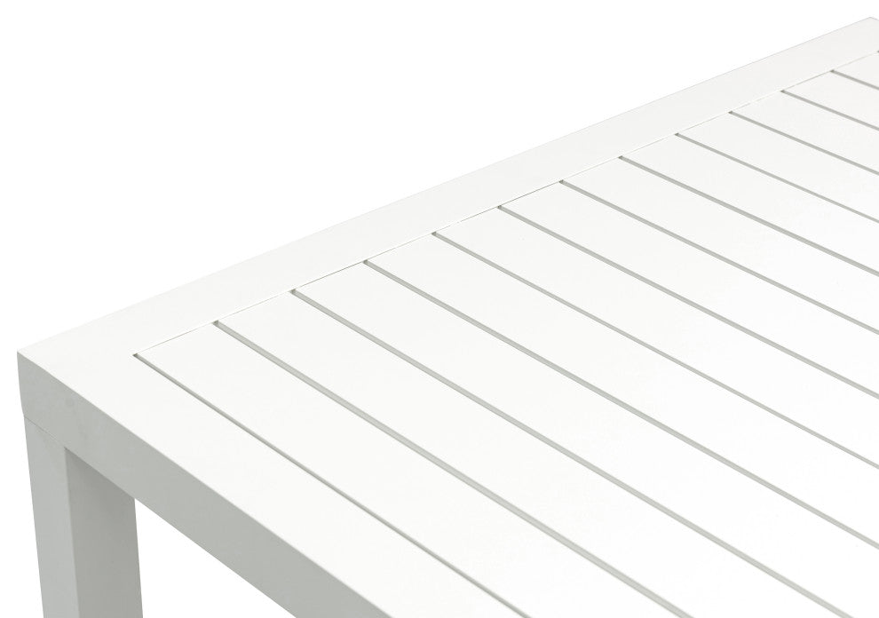 Maldives Outdoor Patio Square Bar Table, White