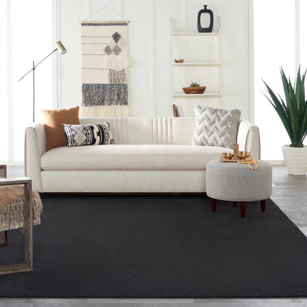 Nourison Essentials 10' x 14' Black Outdoor Area Rug