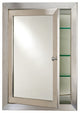 Metro Stainless Steel Medicine Cabinet, Satin, 25"x31"