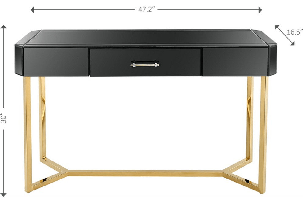 Black and Gold Console Table