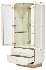 La Rachelle Display Cabinet with LED Lighting - Champagne