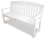 Yacht Club 60" Bench, Classic White