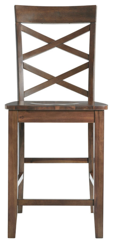 Picket House Furnishings Regan 6-Piece Counter Height Dining Set, Cherry