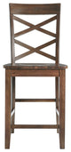 Picket House Furnishings Regan 6-Piece Counter Height Dining Set, Cherry